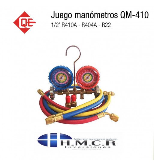 JUEGO MANOMETRO  QM-410 R-410